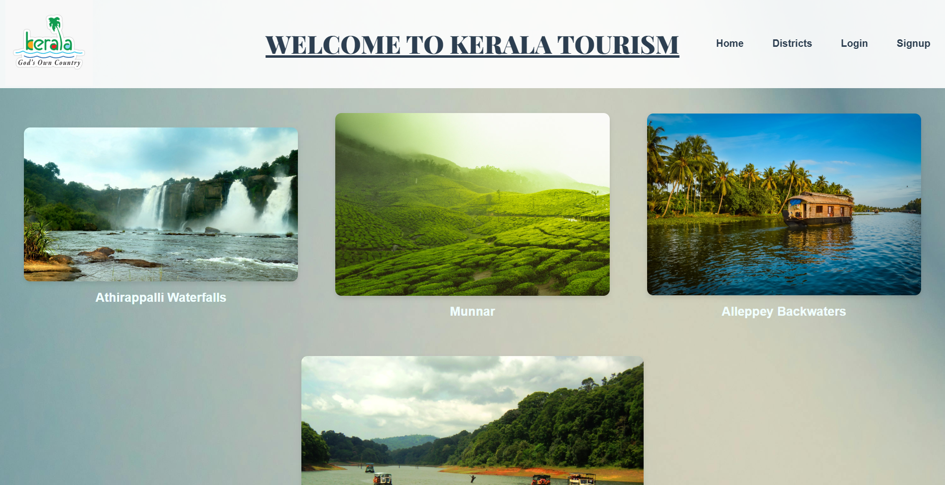 React Tourism Website
